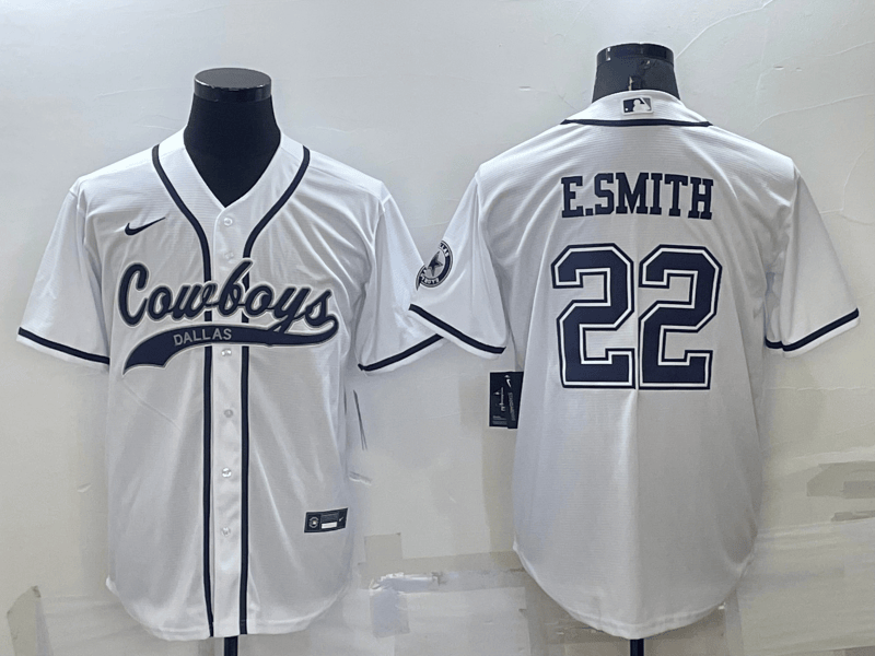 Emmitt Smith Dallas Cowboys white jersey