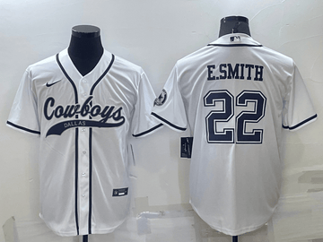 Emmitt Smith Dallas Cowboys white jersey