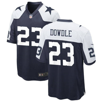 Rico Dowdle Dallas Cowboys navy Game jersey