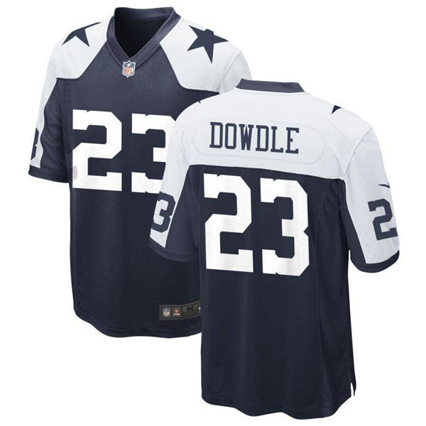 Rico Dowdle Dallas Cowboys navy Game jersey