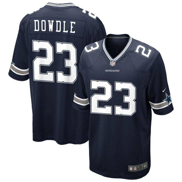 Rico Dowdle Dallas Cowboys navy Game jersey