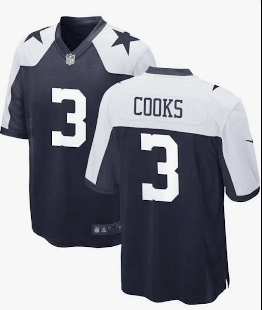 Brandin Cooks Dallas Cowboys navy Limited jersey