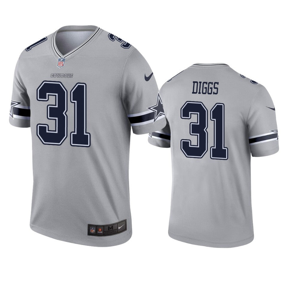 Trevon Diggs Dallas Cowboys gray Inverted Legend jersey