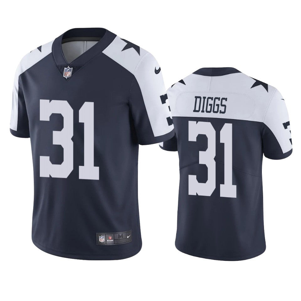 Trevon Diggs Dallas Cowboys navy Vapor jersey