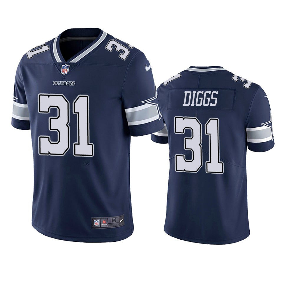 Trevon Diggs Dallas Cowboys navy Vapor jersey