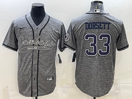 Tony Dorsett Dallas Cowboys gray jersey