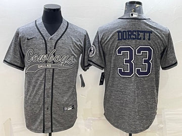 Tony Dorsett Dallas Cowboys gray jersey
