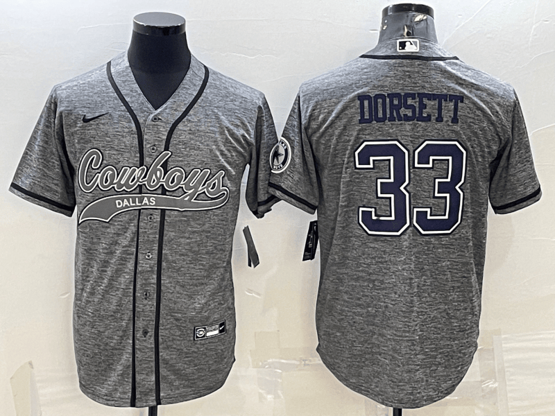 Tony Dorsett Dallas Cowboys grey jersey