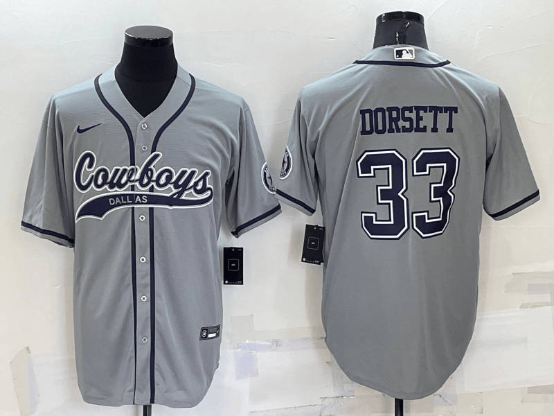 Tony Dorsett Dallas Cowboys grey jersey
