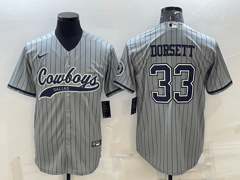Tony Dorsett Dallas Cowboys grey jersey