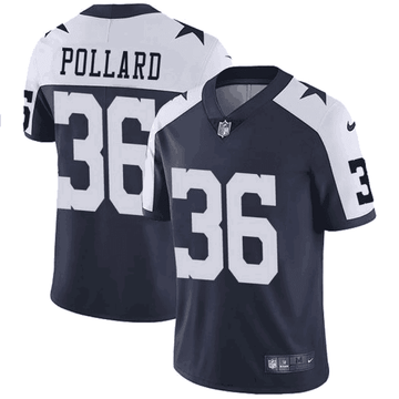 Tony Pollard Dallas Cowboys navy Vapor jersey