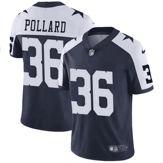 Tony Pollard Dallas Cowboys navy Vapor jersey