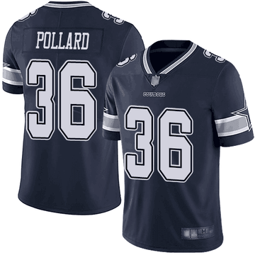 Tony Pollard Dallas Cowboys navy Vapor jersey