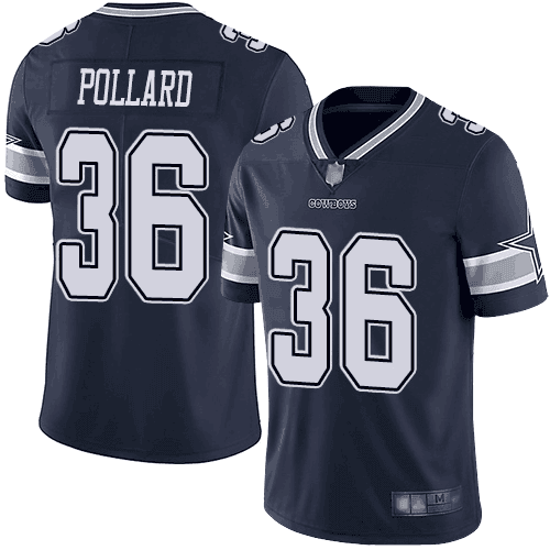 Tony Pollard Dallas Cowboys navy Vapor jersey