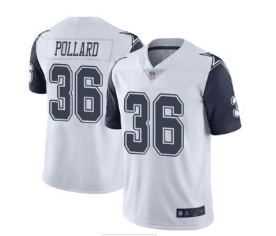 Tony Pollard Dallas Cowboys white Vapor jersey