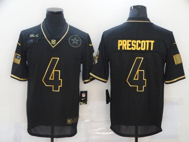 Dak Prescott Dallas Cowboys black Salute To Service jersey