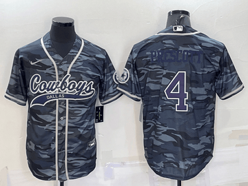 Dak Prescott Dallas Cowboys blue Camo jersey