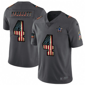 Dak Prescott Dallas Cowboys grey Salute To Service jersey