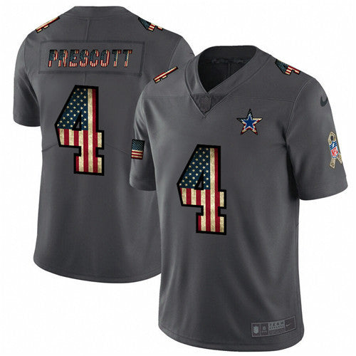 Dak Prescott Dallas Cowboys grey Salute To Service jersey