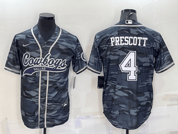 Dak Prescott Dallas Cowboys grey Camo jersey