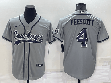Dak Prescott Dallas Cowboys grey jersey