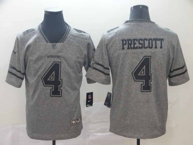 Dak Prescott Dallas Cowboys grey jersey