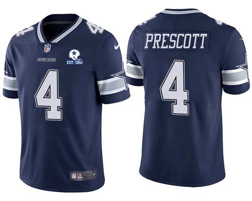 Dak Prescott Dallas Cowboys navy Vapor jersey