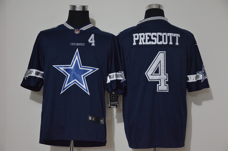 Dak Prescott Dallas Cowboys navy Vapor jersey