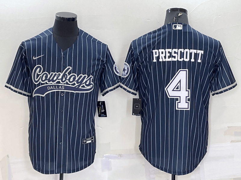 Dak Prescott Dallas Cowboys navy jersey