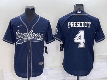 Dak Prescott Dallas Cowboys navy jersey