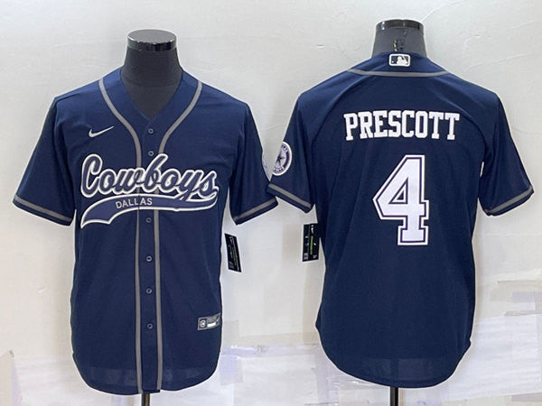 Dak Prescott Dallas Cowboys navy jersey