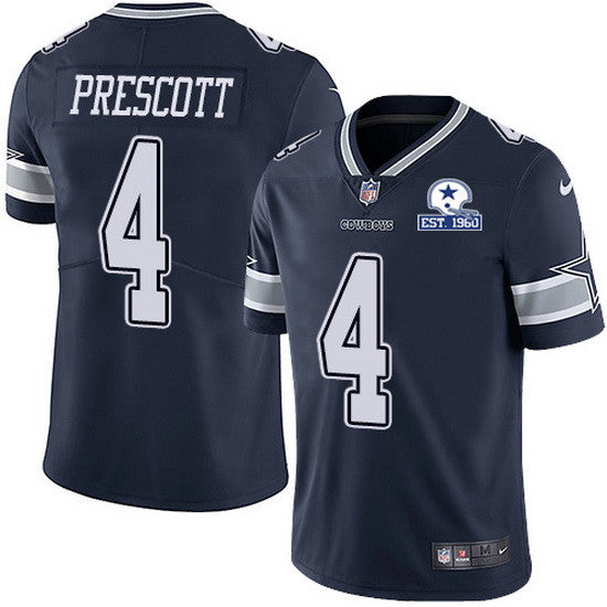 Dak Prescott Dallas Cowboys navy Limited jersey
