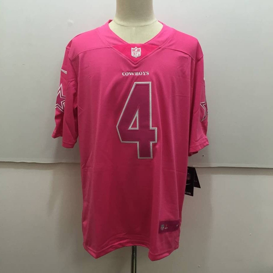 Dak Prescott Dallas Cowboys pink Limited jersey