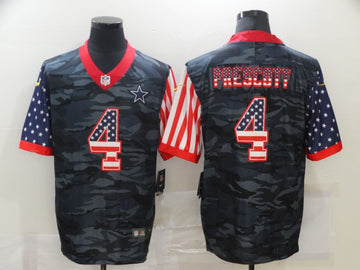 Dak Prescott USA Dallas Cowboys camo Salute To Service jersey