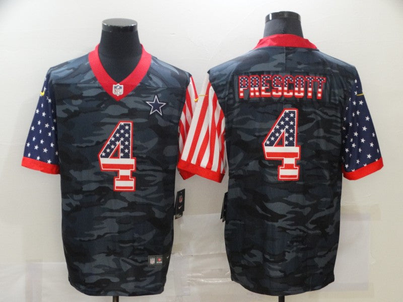 Dak Prescott USA Dallas Cowboys camo Salute To Service jersey
