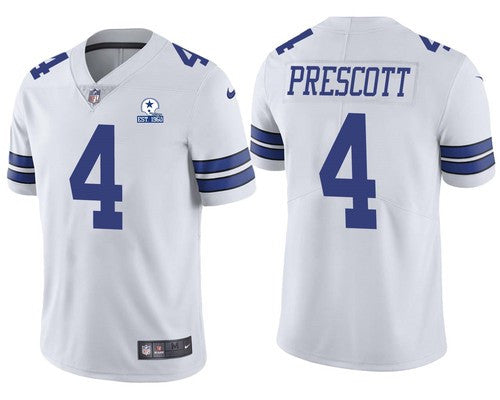 Dak Prescott Dallas Cowboys white Vapor jersey