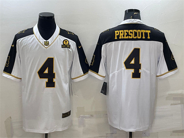 Dak Prescott Dallas Cowboys white Vapor jersey