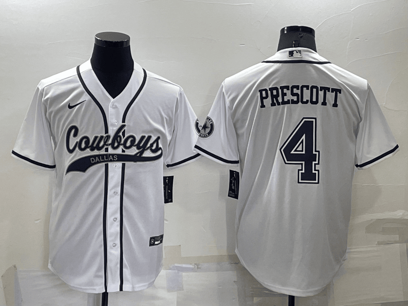 Dak Prescott Dallas Cowboys white jersey