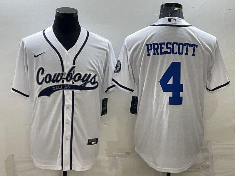 Dak Prescott Dallas Cowboys white jersey