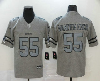 Leighton Vander Esch Dallas Cowboys gray Vapor jersey