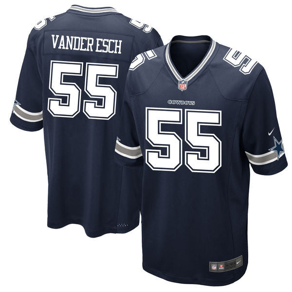 Leighton Vander Esch Dallas Cowboys navy Game jersey