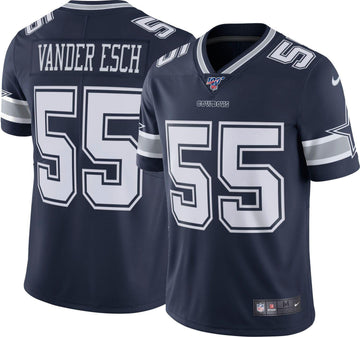 Leighton Vander Esch Dallas Cowboys navy Vapor jersey
