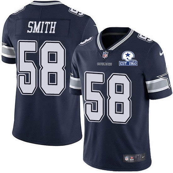 Aldon Smith Dallas Cowboys navy Limited jersey