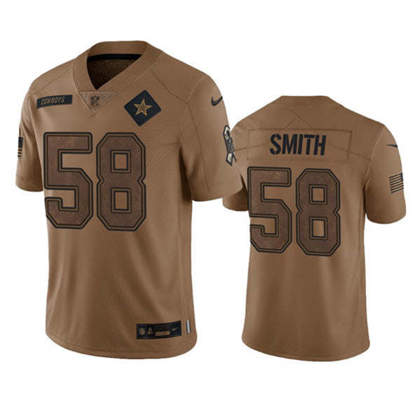 Mazi Smith Dallas Cowboys brown Salute To Service jersey