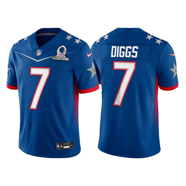 Trevon Diggs Dallas Cowboys royal jersey