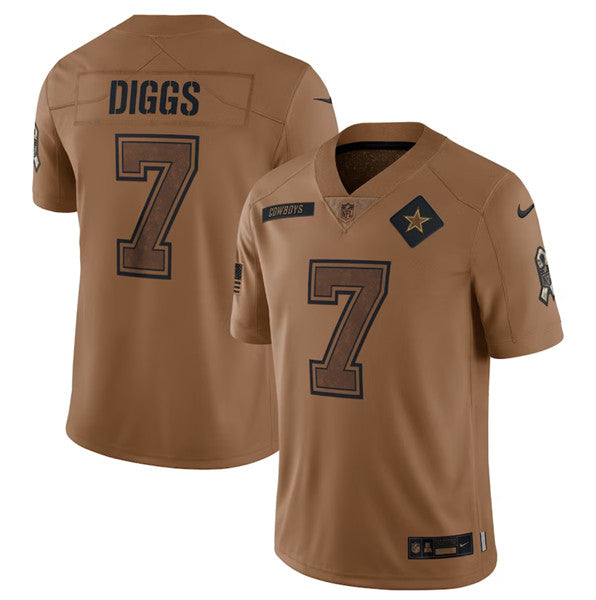 Trevon Diggs Dallas Cowboys brown Salute To Service jersey