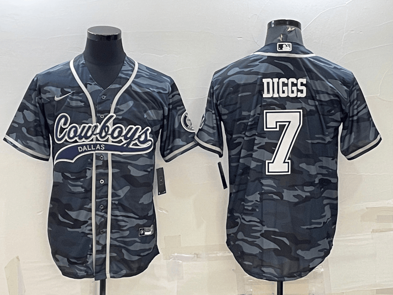 Trevon Diggs Dallas Cowboys grey Camo jersey