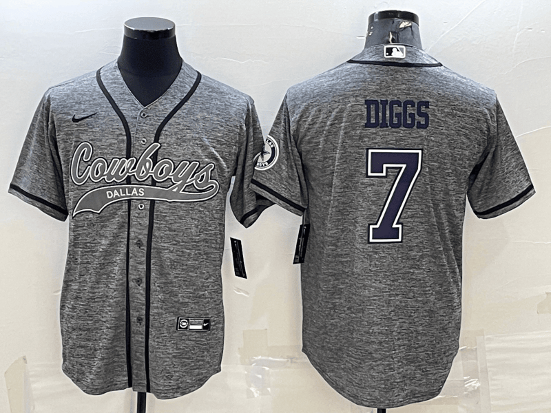 Trevon Diggs Dallas Cowboys grey jersey