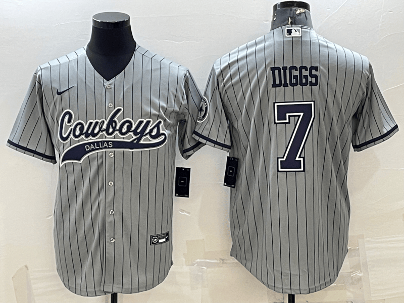 Trevon Diggs Dallas Cowboys grey jersey