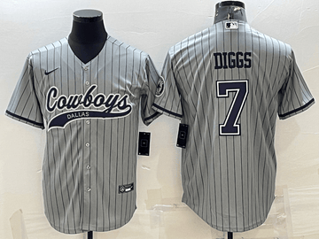 Trevon Diggs Dallas Cowboys grey jersey